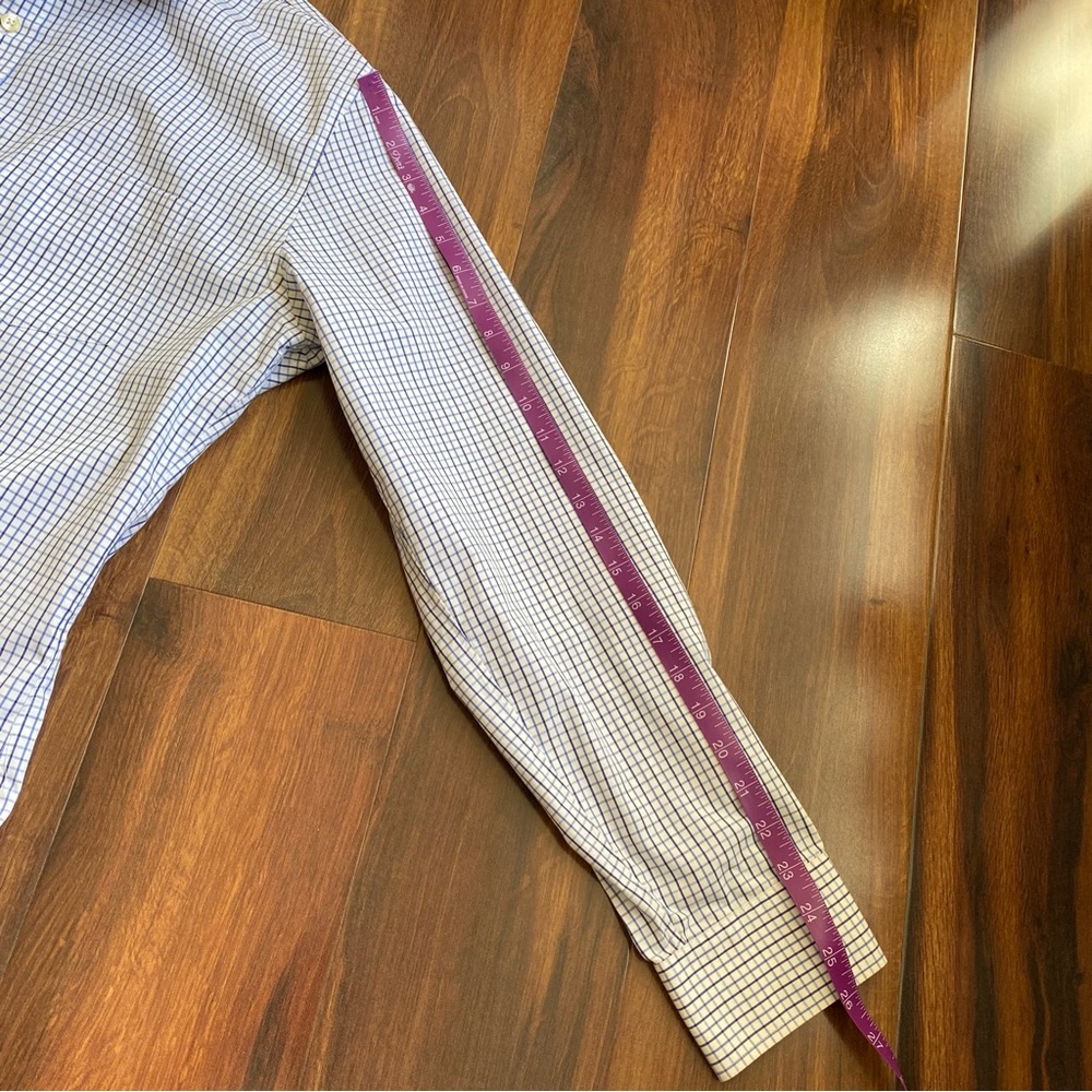 J. Crew Thompson Shirtings 80s 2-Ply Pocket Checkered Button Down Shirt *Rip* - Picture 6 of 9